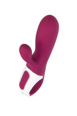 Вибратор Satisfyer Hot Bunny с клиторальным стимулятором, красный  фото 4