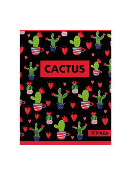 Комплект тетрадей из 5 шт Кактус, 48 листов, в клетку, обложка мелованный картон, блок офсет - Calligrata фото 7