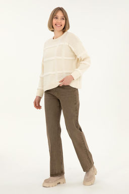 Женские светло-коричневые джинсовые брюки Неожиданная скидка в корзине