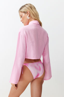 TRENDYOLMILLA Beyaz Dokuma Muslin Plaj Gomlegi TBESS24GO00011  фото 14