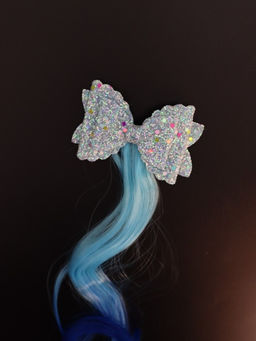 Заколка "Beautiful curl", blue (8.5*5.5 см, L=30 см)