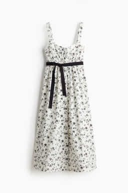 Vestido con cintur?n de anudar