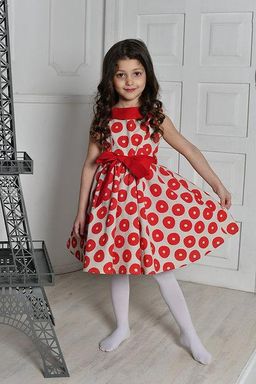 платье для девочки Л19-5 Забава красный