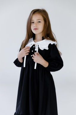 Л23-7 платье для девочки НИКОЛЬ черный