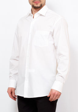 Сорочка мужская длинный рукав GREG Gb100/311/WHITE