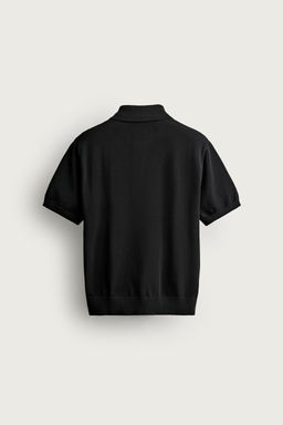 POLO PUNTO CUELLO CREMALLERA / Negro