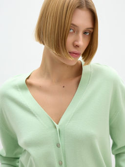 Conso/KCL 240717 - green apple Кардиган женский