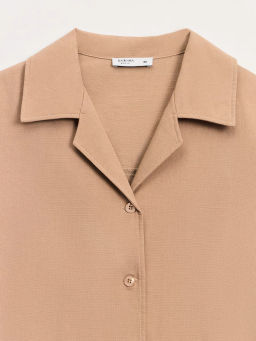 Блуза оверсайз из хлопка и вискозы ZR2605012010-63 / Zarina