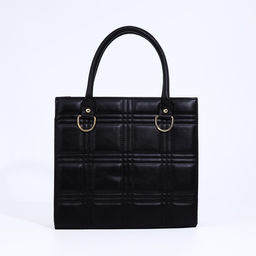 Сумка женская тоут на магните, 27×8×25 см, чёрная