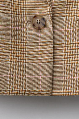 CHECK CROPPED BLAZER - Zara фото 4