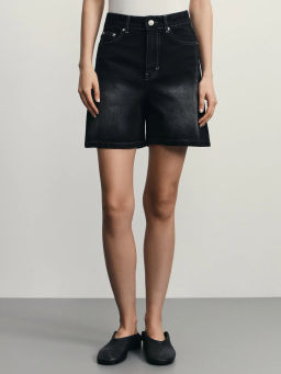 Джинсовые шорты А-силуэта / Zarina  фото 3