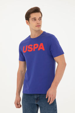 Мужская синяя базовая футболка - U.s. polo assn фото 3