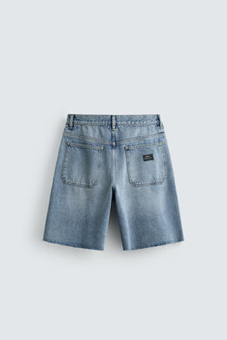BERMUDA CHINO DENIM RELAXED FIT / Azul - Zara фото 8