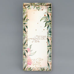 Цена за 5 шт. Коробка с прозрачной крышкой под рулет «Подарок для тебя», 30×12×12 см