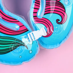 Круг детский на шею, для купания, Русалочка, от 1 мес, двухкамерный, с погремушками - Крошка я фото 4