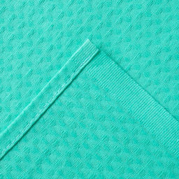 Полотенце вафельное банное Экономь и Я 80х150 см, цвет бирюзовый 100%хл, 200 гр/м2  фото 3