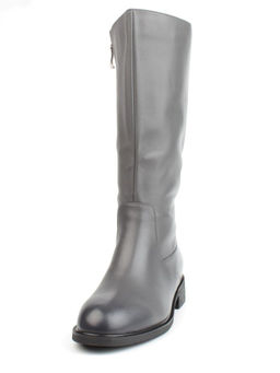 02-FI920-2M DK. GRAY Сапоги зимние женские (натуральная кожа, байка, натуральный мех) - Фабричный китай фото 6