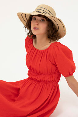 U. S. Polo Assn Женское красное тканое платье - U.s. polo assn фото 17