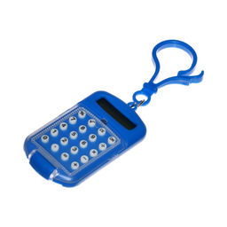 Калькулятор - брелок с крышкой, 8-разрядный, тонированный, МИКС