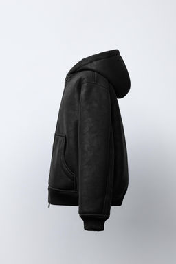 DOUBLE-FACED HOODED JACKET - Zara фото 3