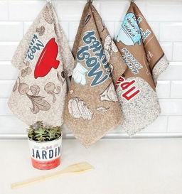 Полотенце 50*60 см. Правила кухни рогожка хлопок 100% - Лен поволжья фото 2