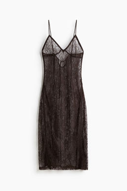 Vestido de encaje con tirantes espagueti