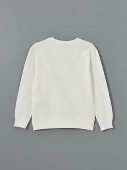 Bisiklet Yaka K?z ?ocuk Sweatshirt