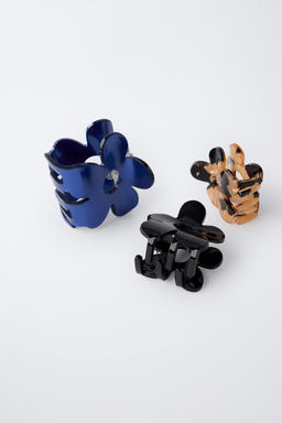 3-PACK OF FLOWER HAIR CLIPS - Zara фото 3