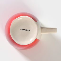 Кружка Доляна «Морской мир», 360 мл, керамика, красная