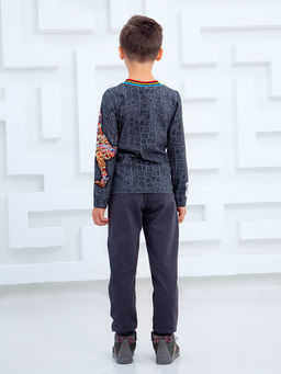 Футболка с длинным рукавом "Рекс",антрацитовый