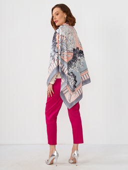 Большой, мягкий, тонкий и очень нежный двусторонний платок с рисунком. - Tantino фото 6