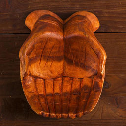 Сувенир дерево Ладоши коричневый цвет 20х15х7 см - Simaland фото 4