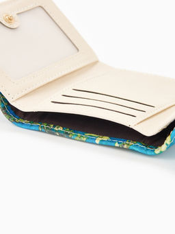 Кошелёк женский на кнопке, 10?1.5?8 см, с принтом, розовый