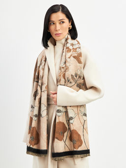 в СОСТАВЕ ШЕРСТЬ и КАШЕМИР Большой, мягкий, теплый однотонный двусторонний палантин. - Tantino фото 15