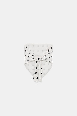 TOP SATINADO PALABRA DE HONOR LAZADA / Blanco / Negro - Zara фото 6