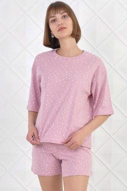 Арт. 9113 Пижама с шортами 42-50 (5 шт) Цвет:верх- бежевый, низ- бежевый - Калинка фото 6