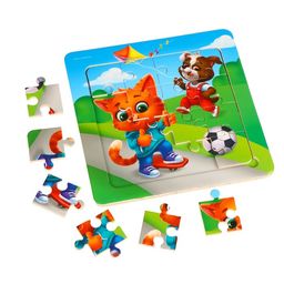 Пазл Милые зверята, 14 см х 14 см - Лесная мастерская фото 10