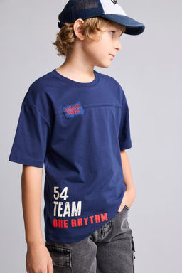 Bask_l_ Overshirt Fit Ti__rt Erkek _ocuk