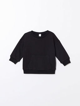Uzun Kollu Basic Erkek Bebek Sweatshirt