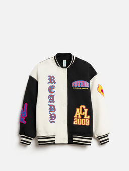 ACOOLA / Куртка детская для девочек Tahat черно-белый  фото 3