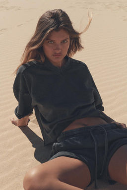 FADED-EFFECT FLEECE SHORTS - Zara фото 22