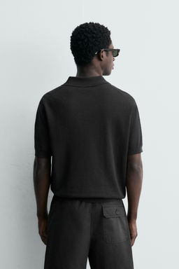 POLO PUNTO C??AMO - ALGOD?N / Marr?n