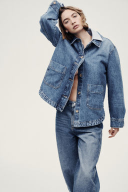 Chaqueta camisera en denim - H&m фото 4