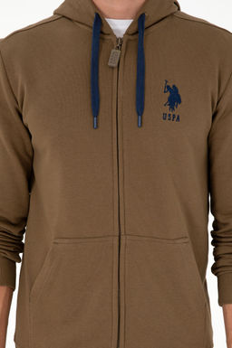 Мужской свитшот цвета хаки - U.s. polo assn фото 6