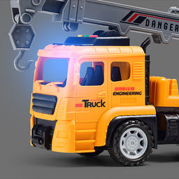 Машина "Автокран" (свет, звук) в коробке