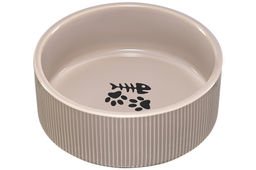 Миска для домашних питомцев 300 мл 12,5*12,5*6 см, с бамбуковой подставкой, серая - Elan gallery фото 7