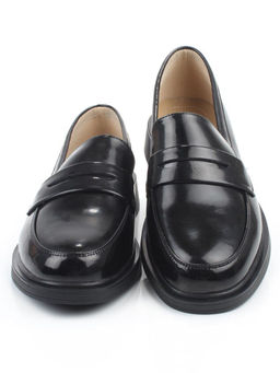 03-PDEB93-3 BLACK Лоферы женские (натуральная кожа)