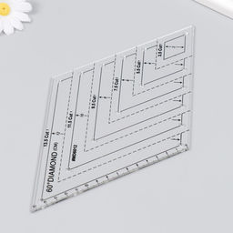 Линейка для пэчворка, пластик, 60° «Ромб»