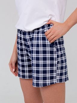 РАСПРОДАЖА Шорты жен._Ш134/клетка синий - Ihomelux фото 3
