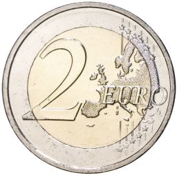 2 евро 2022 года Люксембург  35 лет программе Эразмус